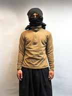 BACK PRINT QUARTER ZIP LONGSLEEVE